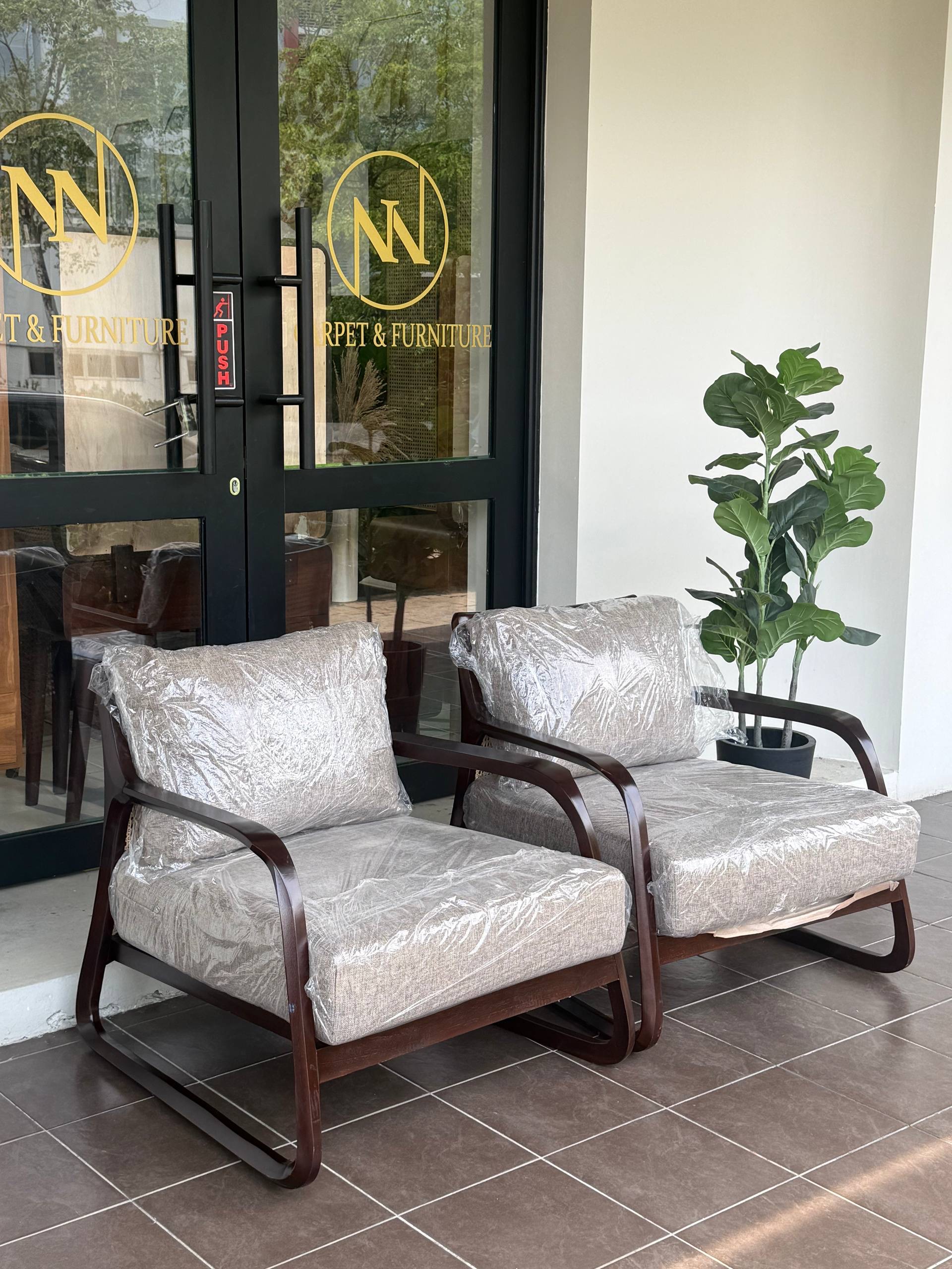 Teakwood & Natural Rattan Lounge Chairs | Premium Solid Teak Accent Chair | Modern Japandi Relax Chair